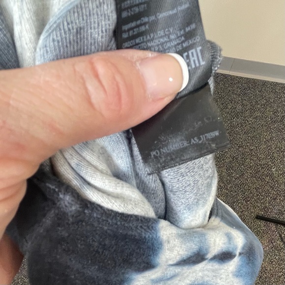 All Saints Raffi Velvet Teddy Bodysuit in Ink Blue & Grey Marl 8 NWT - Picture 11 of 12